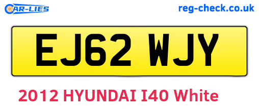 EJ62WJY are the vehicle registration plates.