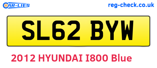 SL62BYW are the vehicle registration plates.