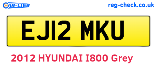 EJ12MKU are the vehicle registration plates.
