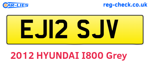 EJ12SJV are the vehicle registration plates.