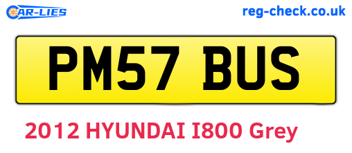 PM57BUS are the vehicle registration plates.