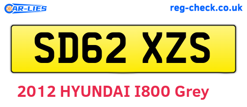SD62XZS are the vehicle registration plates.