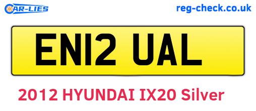 EN12UAL are the vehicle registration plates.