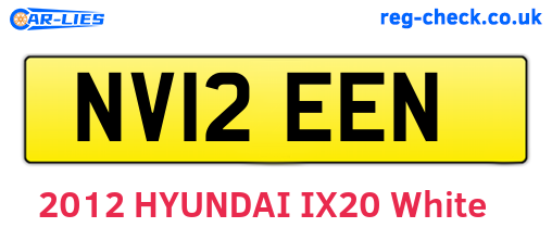 NV12EEN are the vehicle registration plates.