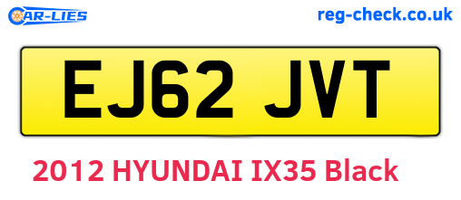 EJ62JVT are the vehicle registration plates.