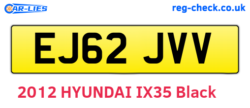 EJ62JVV are the vehicle registration plates.