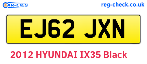 EJ62JXN are the vehicle registration plates.