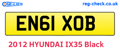 EN61XOB are the vehicle registration plates.