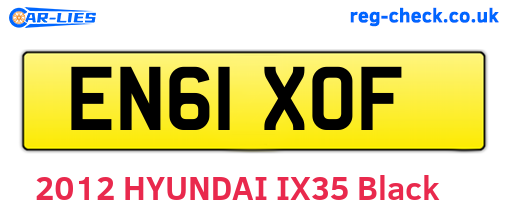 EN61XOF are the vehicle registration plates.