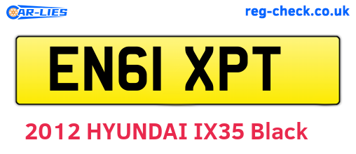 EN61XPT are the vehicle registration plates.