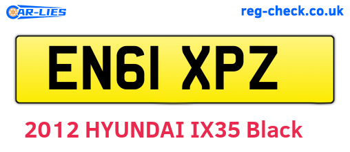 EN61XPZ are the vehicle registration plates.