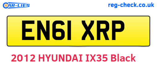 EN61XRP are the vehicle registration plates.