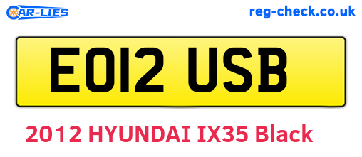 EO12USB are the vehicle registration plates.