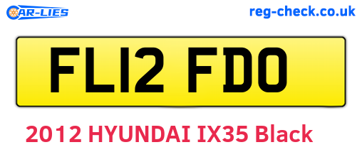 FL12FDO are the vehicle registration plates.