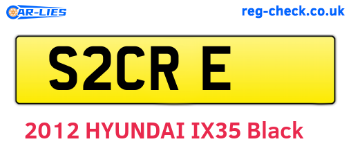 S2CRE are the vehicle registration plates.