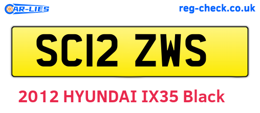SC12ZWS are the vehicle registration plates.