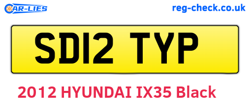 SD12TYP are the vehicle registration plates.
