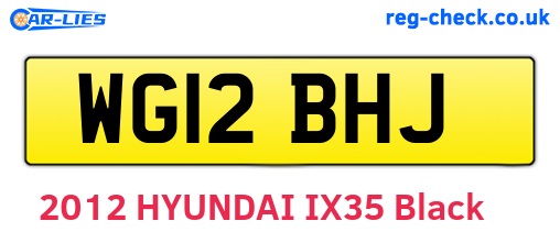 WG12BHJ are the vehicle registration plates.
