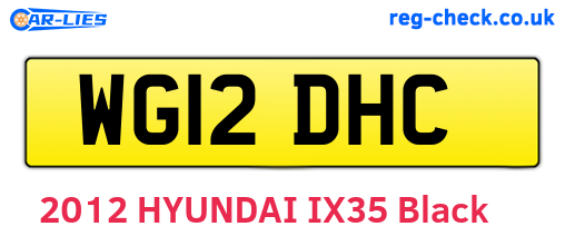 WG12DHC are the vehicle registration plates.