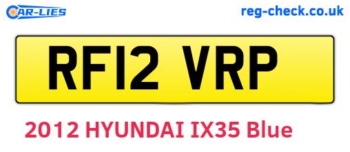 RF12VRP are the vehicle registration plates.