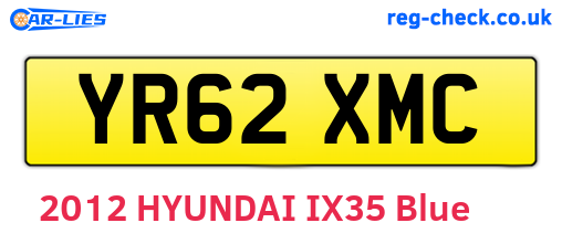 YR62XMC are the vehicle registration plates.