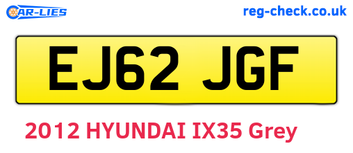 EJ62JGF are the vehicle registration plates.