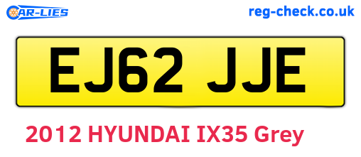 EJ62JJE are the vehicle registration plates.