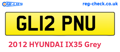 GL12PNU are the vehicle registration plates.