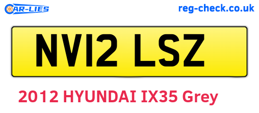 NV12LSZ are the vehicle registration plates.