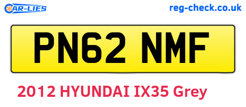 PN62NMF are the vehicle registration plates.