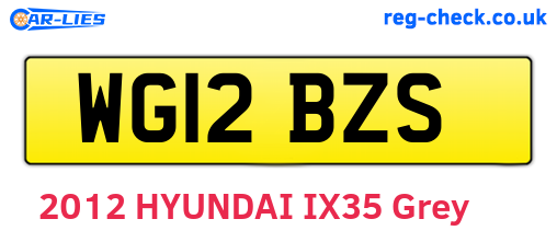 WG12BZS are the vehicle registration plates.