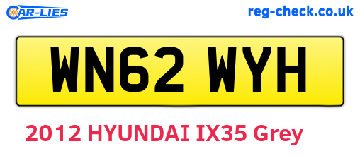 WN62WYH are the vehicle registration plates.