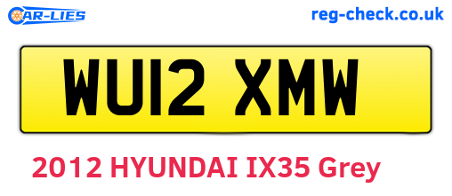 WU12XMW are the vehicle registration plates.