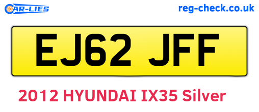 EJ62JFF are the vehicle registration plates.
