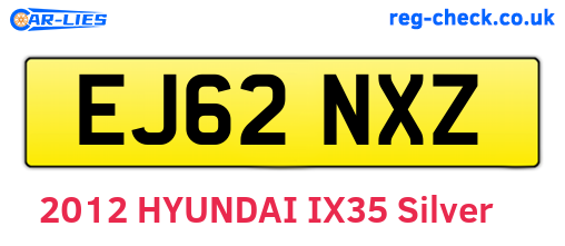 EJ62NXZ are the vehicle registration plates.
