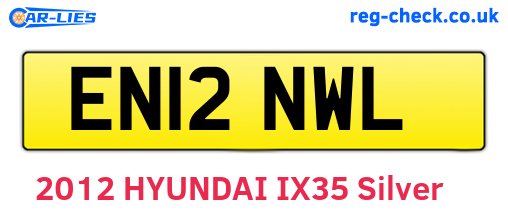 EN12NWL are the vehicle registration plates.