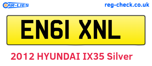 EN61XNL are the vehicle registration plates.