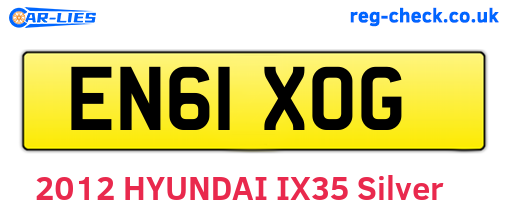 EN61XOG are the vehicle registration plates.