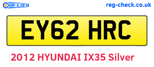 EY62HRC are the vehicle registration plates.