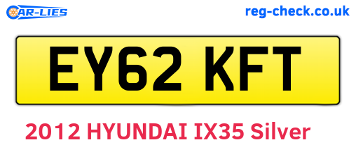 EY62KFT are the vehicle registration plates.