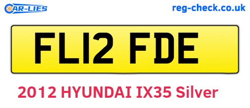 FL12FDE are the vehicle registration plates.