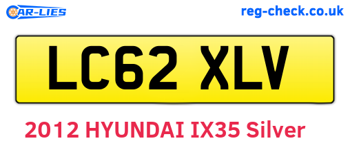 LC62XLV are the vehicle registration plates.