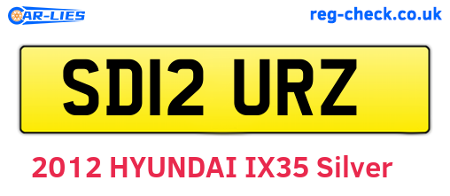 SD12URZ are the vehicle registration plates.