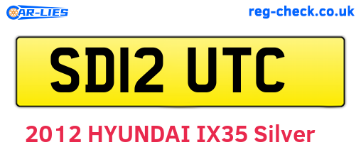 SD12UTC are the vehicle registration plates.