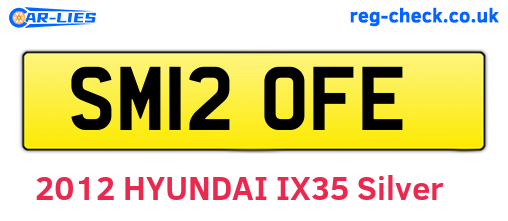 SM12OFE are the vehicle registration plates.