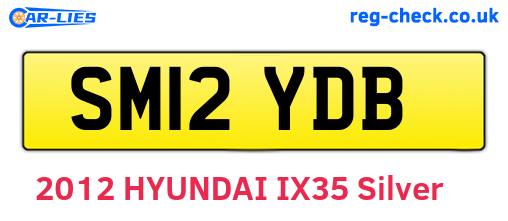 SM12YDB are the vehicle registration plates.