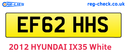 EF62HHS are the vehicle registration plates.