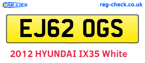 EJ62OGS are the vehicle registration plates.