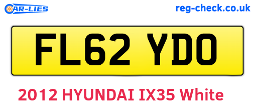 FL62YDO are the vehicle registration plates.