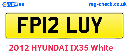 FP12LUY are the vehicle registration plates.
